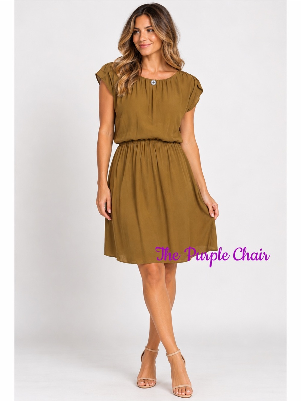 MICHAEL KORS NWT Blouson Silk Dress *Amber XS